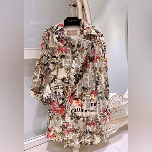 Brand New John Galliano quilt trench coat 38